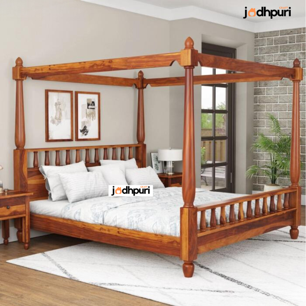 Alex Poster Sheesham Bed