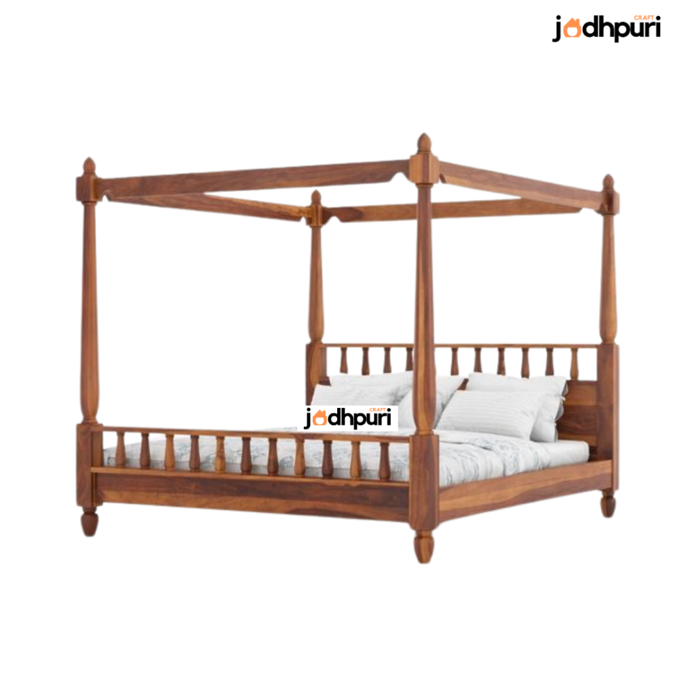 Alex Poster Sheesham Bed - Image 2
