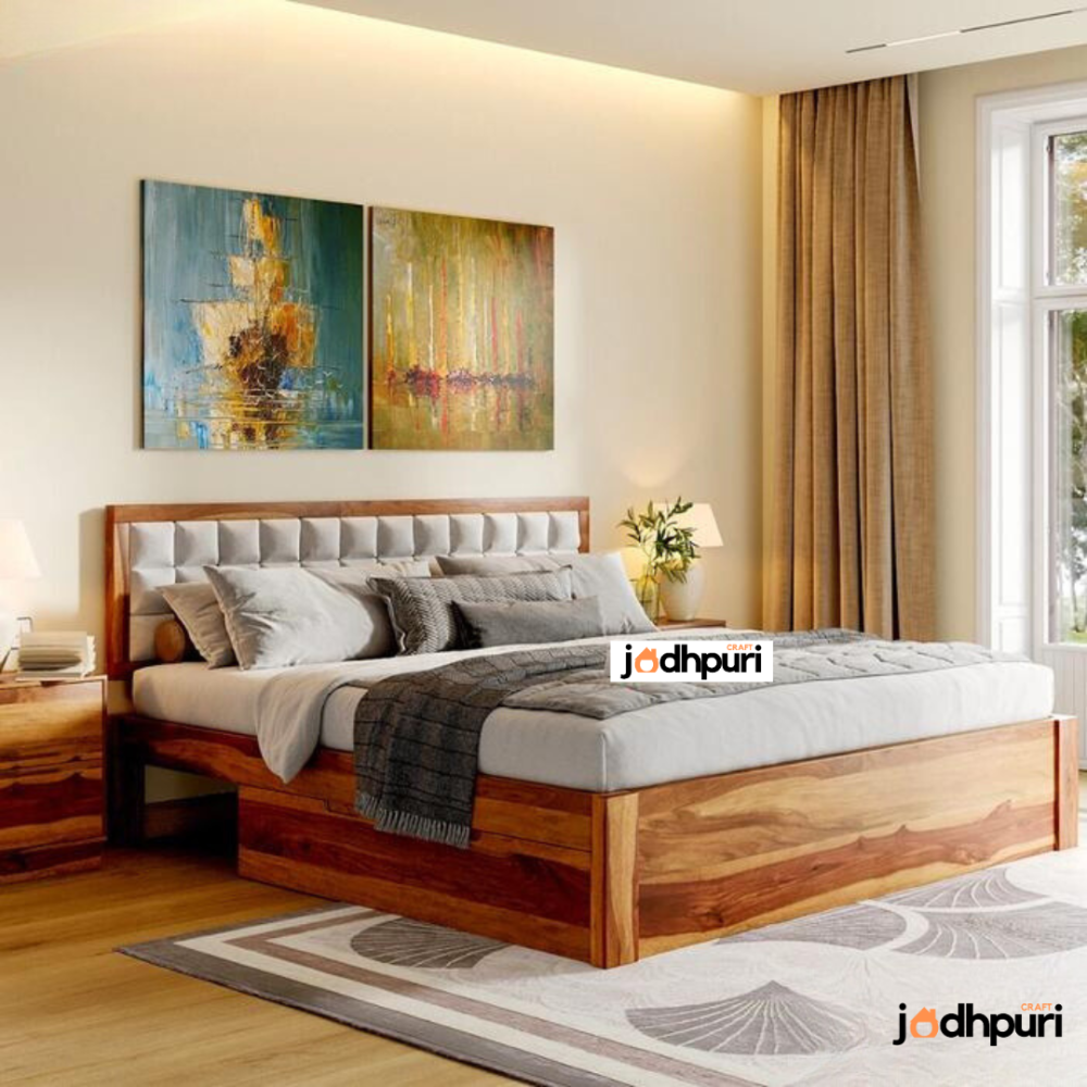 Amber Sheesham Bed - Image 2
