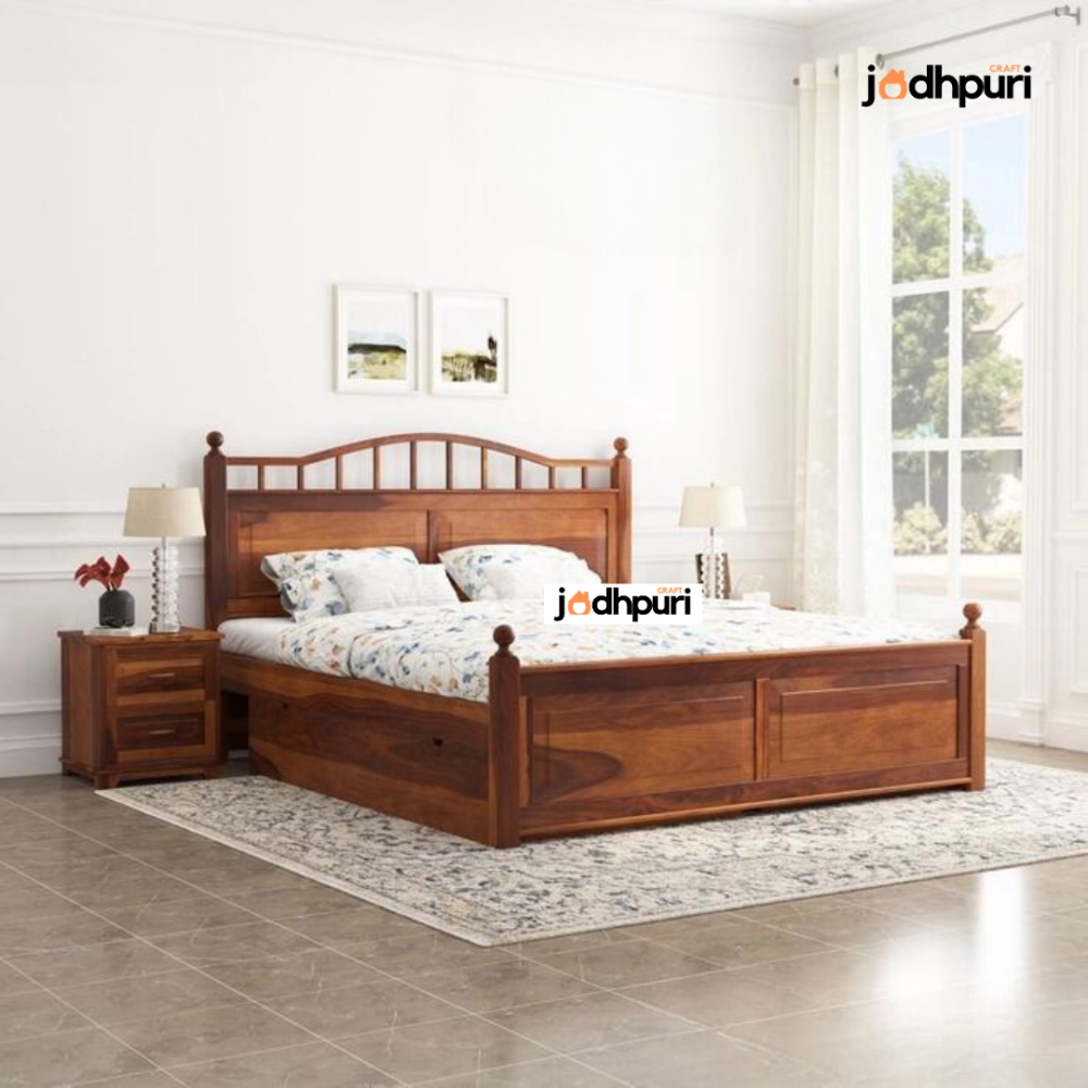 Core Sheesham Wood Bed