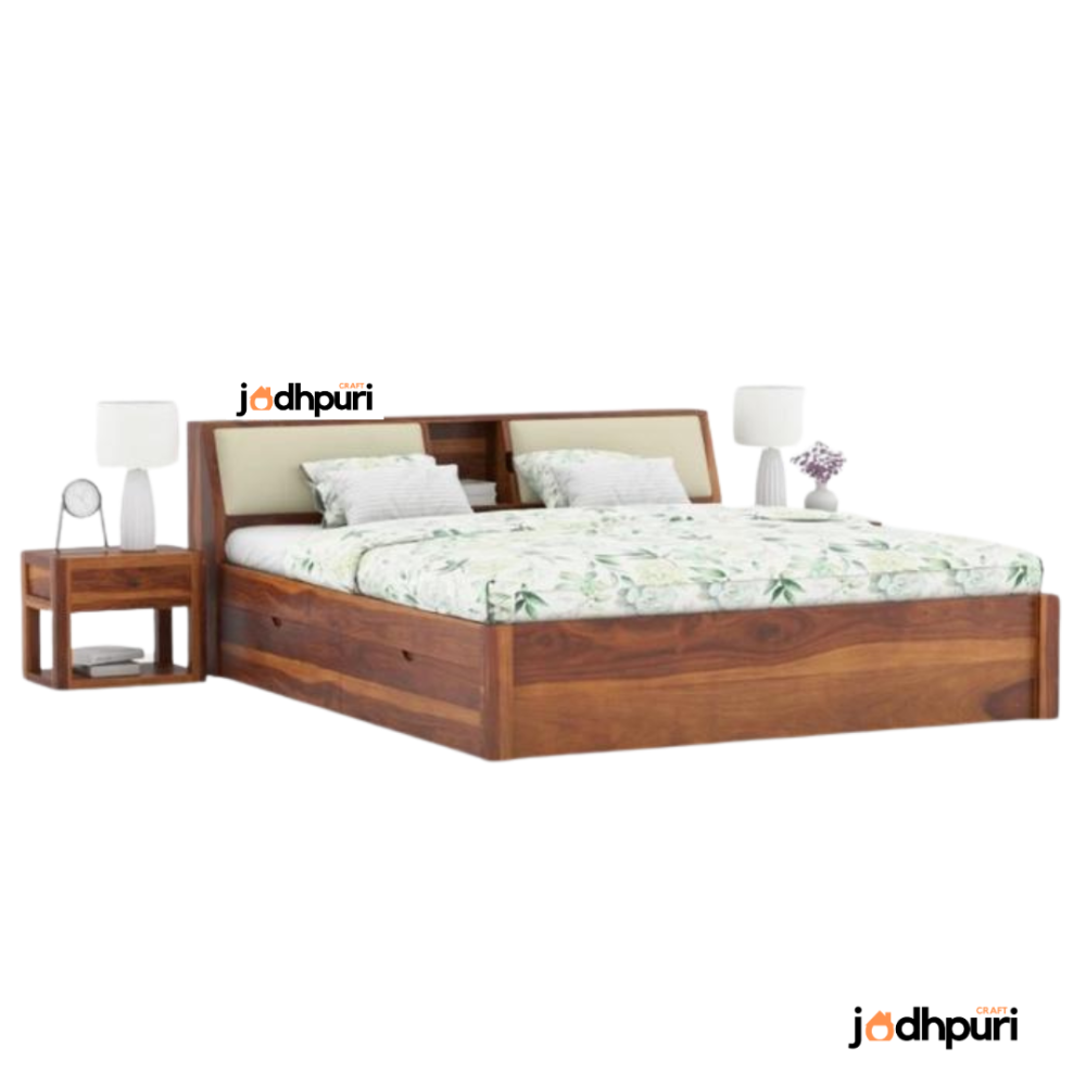 Prism Sheesham Wood Bed - Image 2