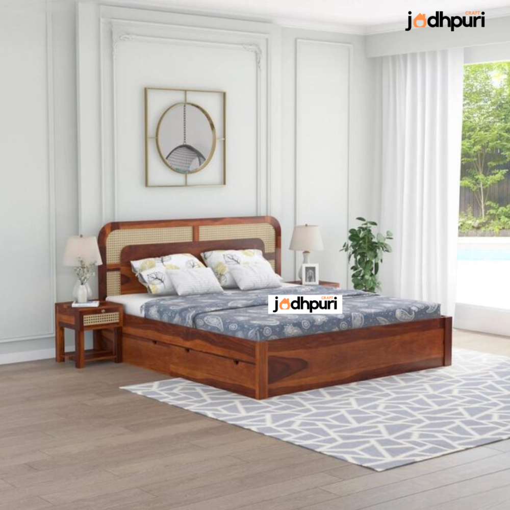 Summit Sheesham Wood Cane Bed
