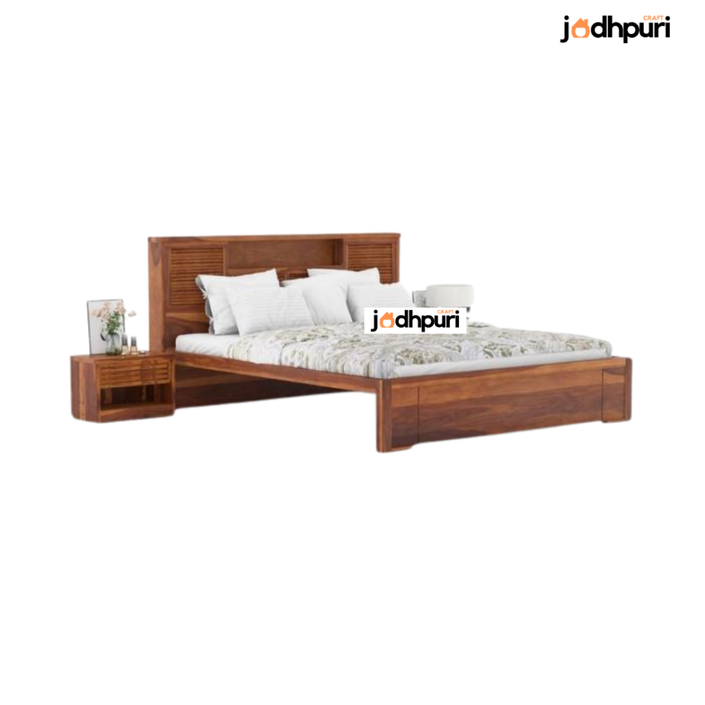 Echo Sheesham Wood Bed - Image 2